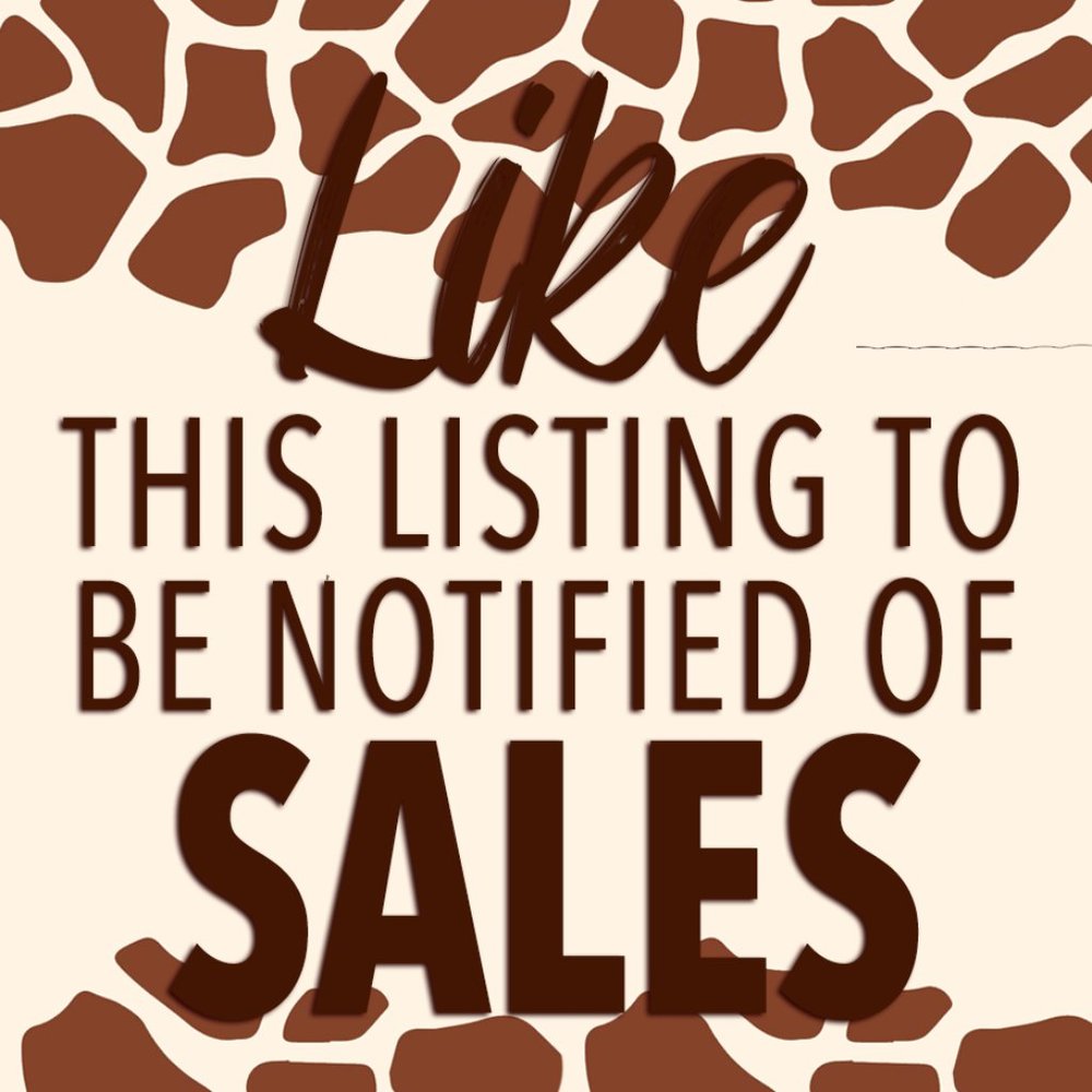 LIKE THIS LISTING for all sale notifications! ✨